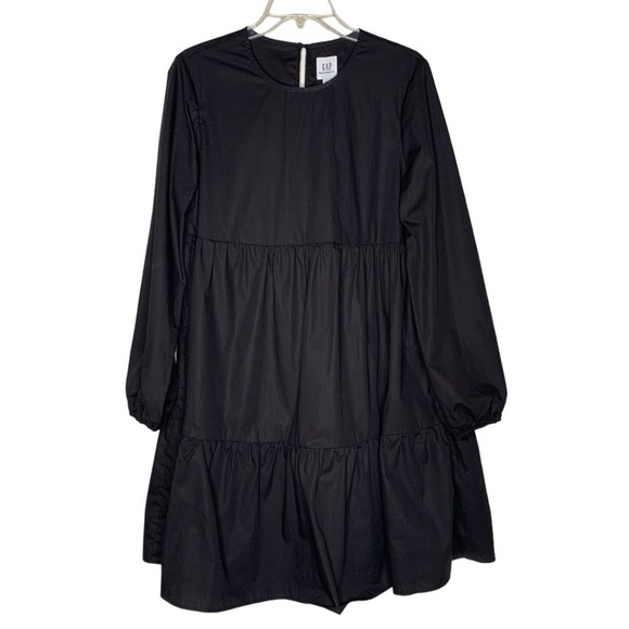 Gap Maternity‎ Tiered Dress in Black - Picture 2 of 6